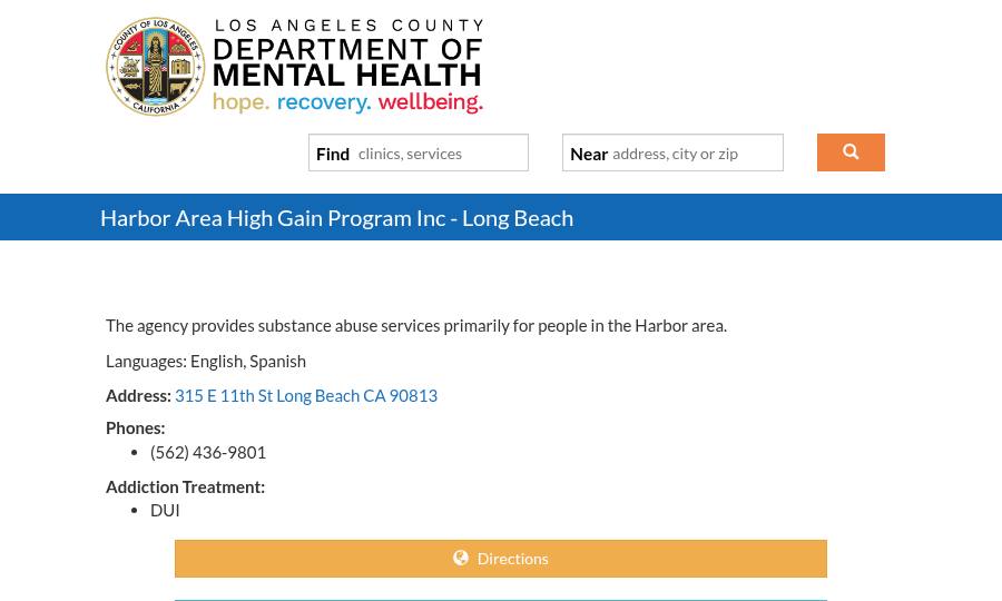 Harbor Area High Gain Program, Inc. provider image